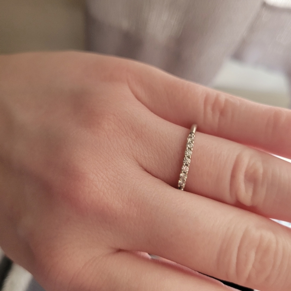 Size 7 Real Diamond Wedding Band